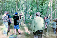 Waldführung der Revierförsterin mit Waldbesitzern im Wald