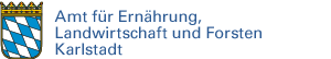 Schriftzug Amt für Ernährung, Landwirtschaft und Forsten Karlstadt mit Link zur Startseite