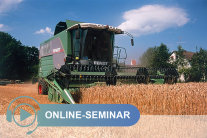 Mähdrescher mit Schriftzug Online-Seminar